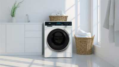 ماشین لباسشویی سپهر الکتریک تمیز و بادوام در فضای خانه ایرانی